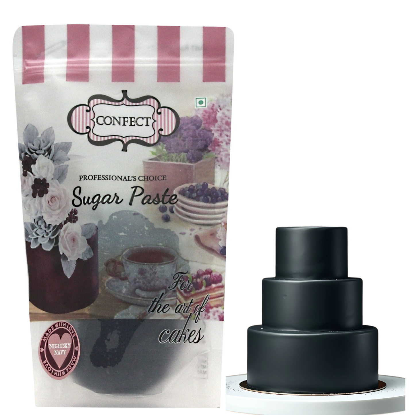 Black Fondant | Edible Sugarpaste 1 Kg