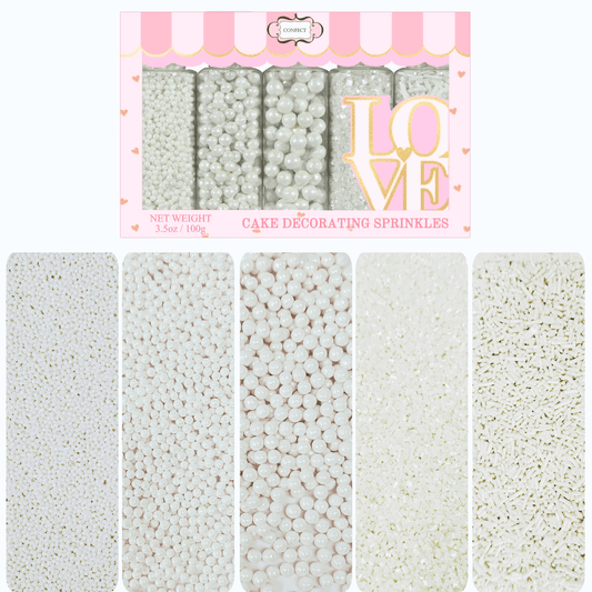 Sprinkles for Cakes & Cupcakes Decoration | USP-15(White)