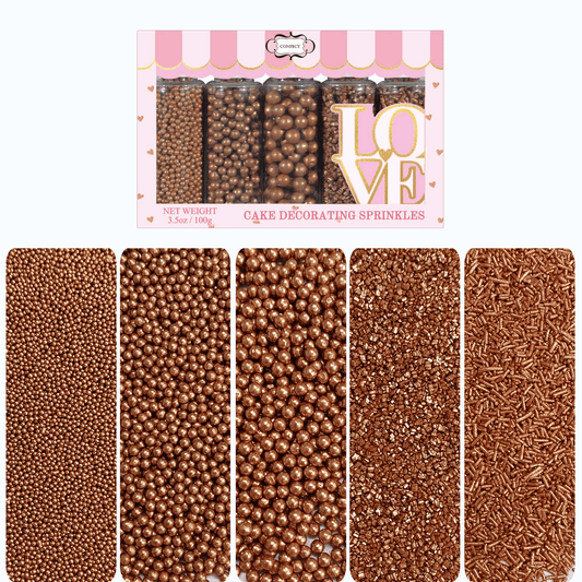 Sprinkles for Cakes & Cupcakes Decoration | USP-21(Bronze)