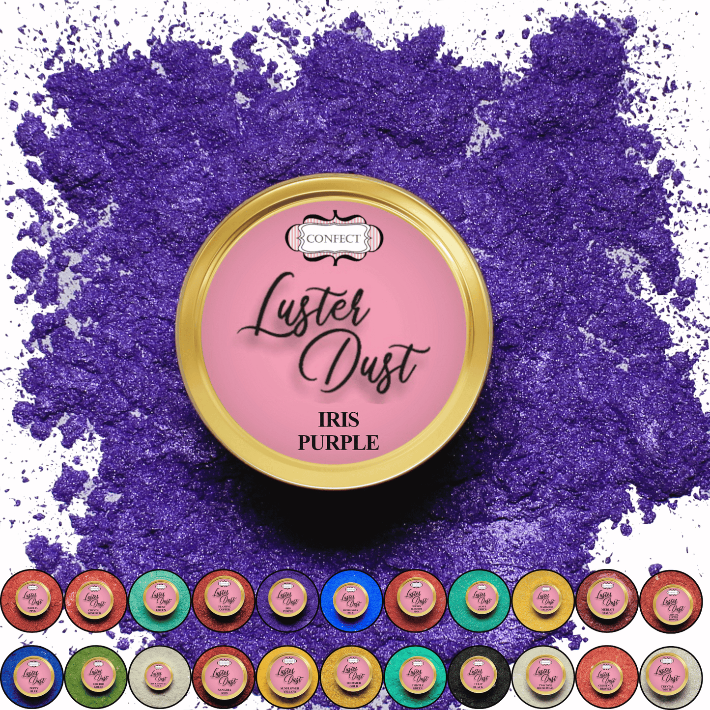 Iris Purple | Edible Luster Dust 5 Gms