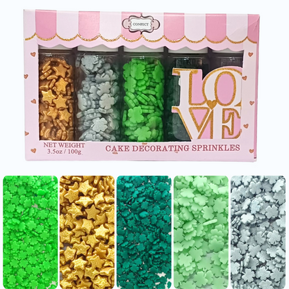 St. Patrick's Sprinkles Multipack 6 - 140 gms