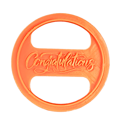 Confect Toppers Cutters | Celebration Topper Cutter | Cake & Cupcake Decorating Supplies (Congratulations)