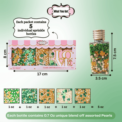 St. Patrick's Sprinkles Multipack 9 - 140 gms