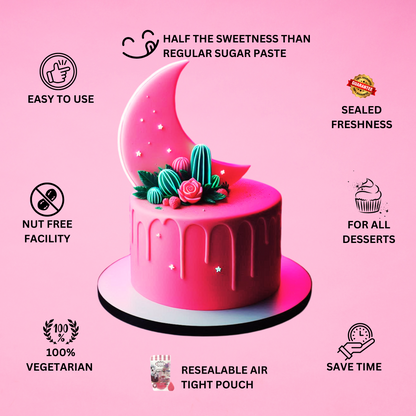 Neon Pink Fondant | Edible Sugarpaste 1 Kg