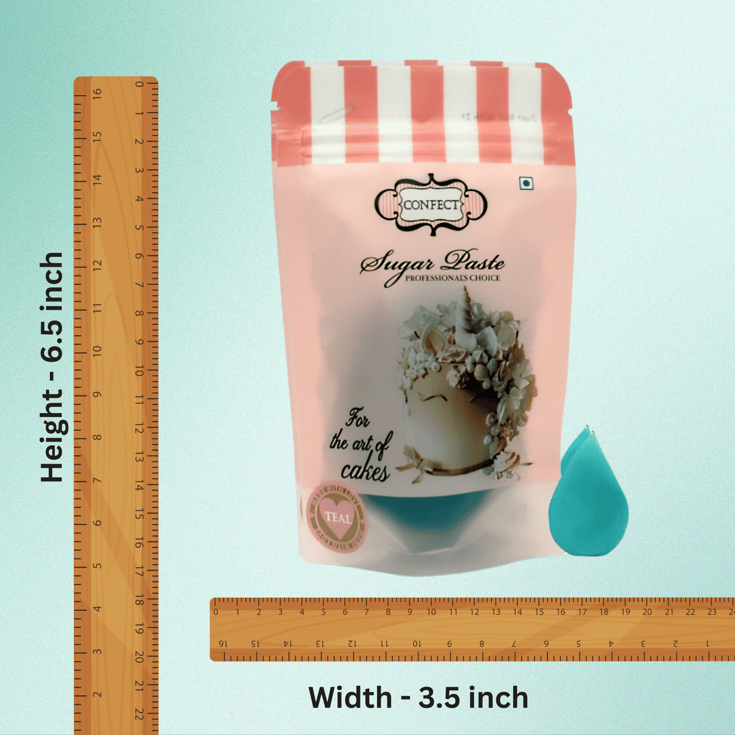 Confect Teal Sugarpaste 250 Gms