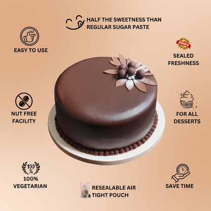 Chocolate Brown Fondant | Edible Sugarpaste 250 Gm