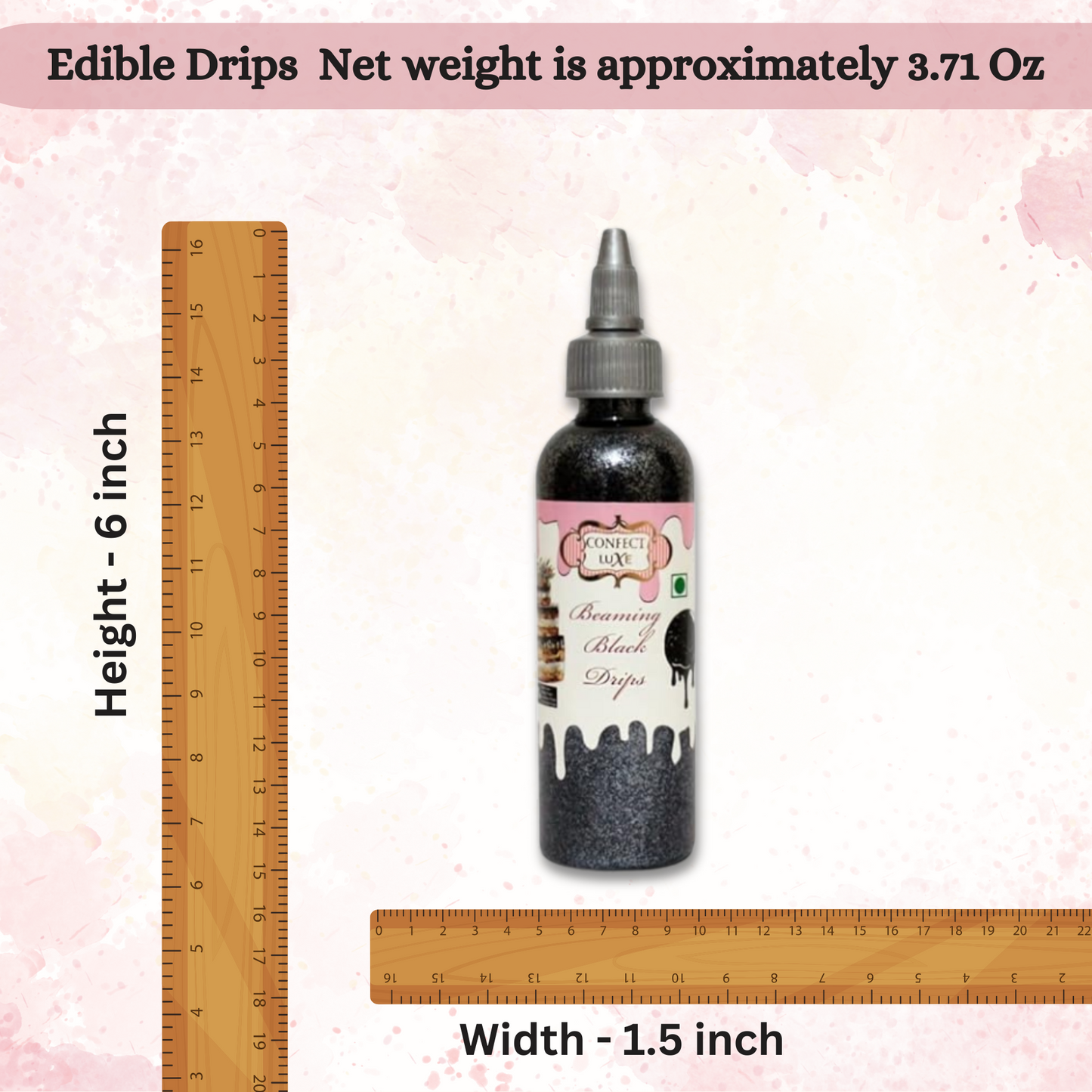 Beaming Black | Edible Drips 110 Gms