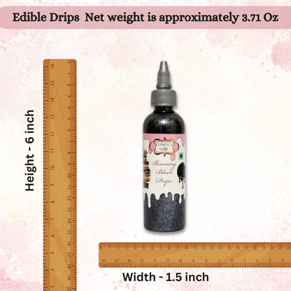 Beaming Black | Edible Drips 110 Gms