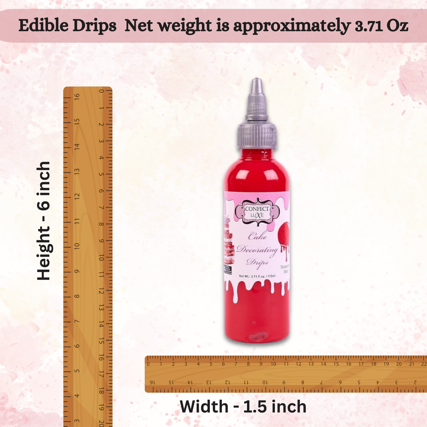 Roseate Red | Edible Drips 110 Gms