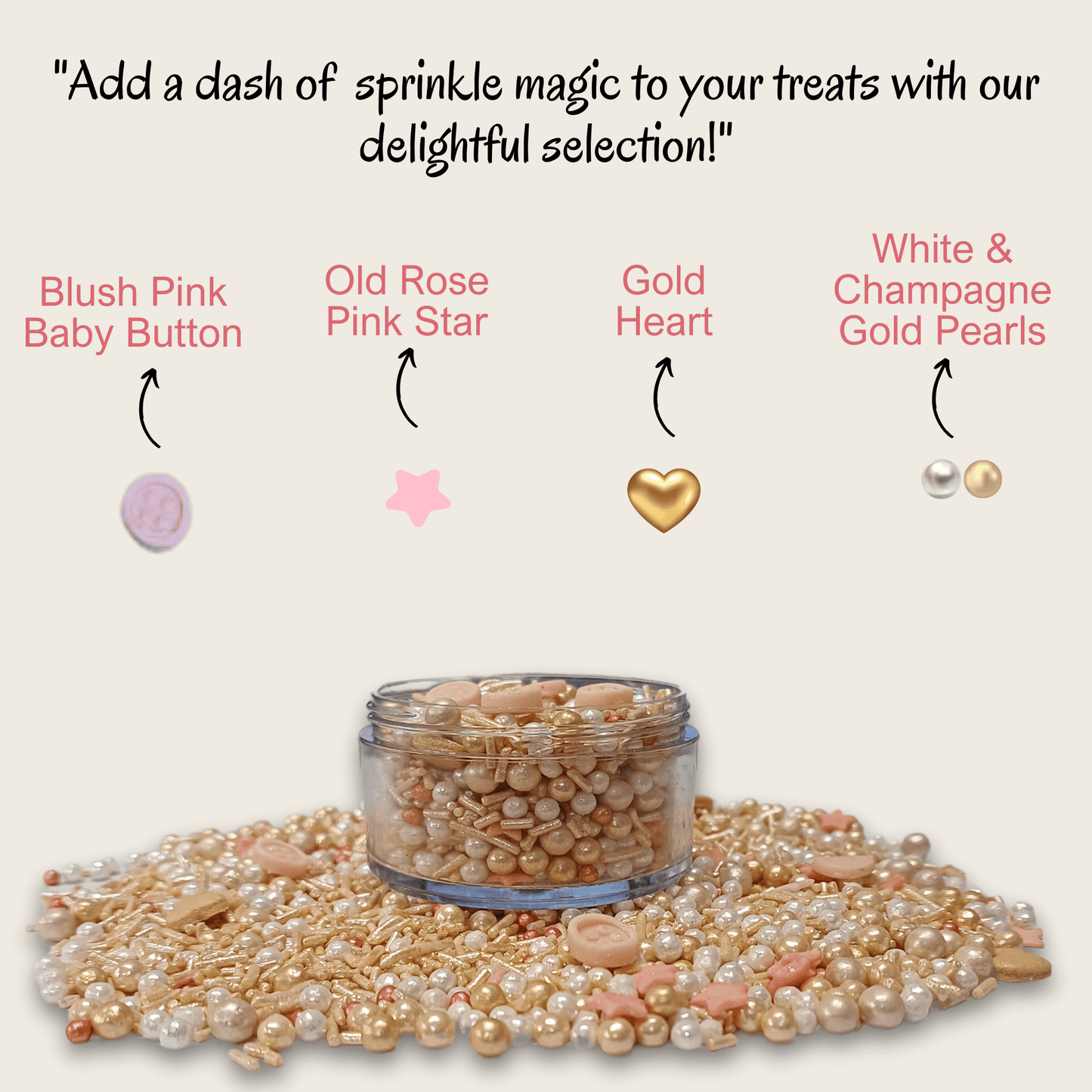 Confect Girls Baby Shower Sprinkles - 50Gms (BS GIRLS -08)