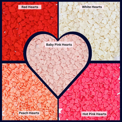 Valentine Sprinkles | 05 Edible Decoration for Baking & Dessert 100 Gms