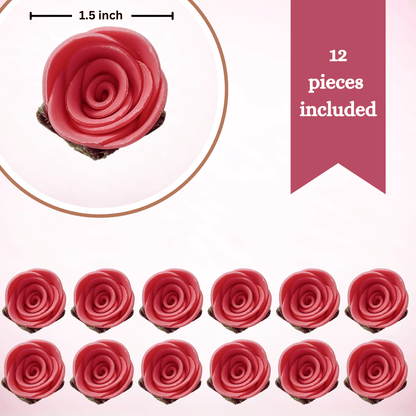 Sugar Flowers for Cake & Cupcake Decoration Old Rose 120 gms