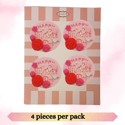 Confect Mother's Day Toppers for Cakes & Cupcakes | Cake Decorations Supplies - 100Gms (Mday-Topper-05)