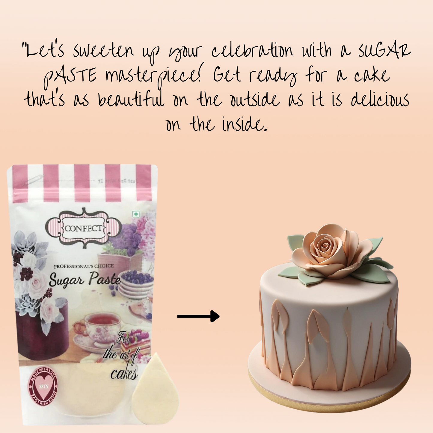 Natural Skin Fondant | Edible Sugarpaste 1 Kg