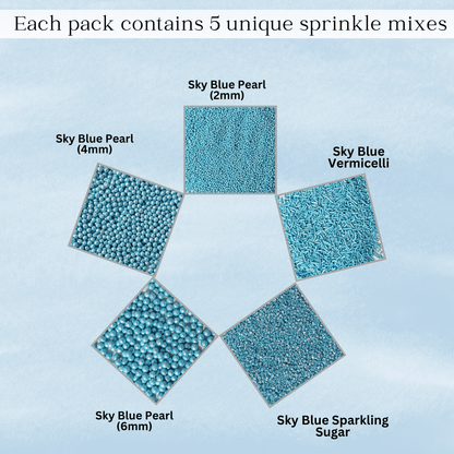 Sprinkles for Cakes & Cupcakes Decoration | USP-26(Sky Blue)