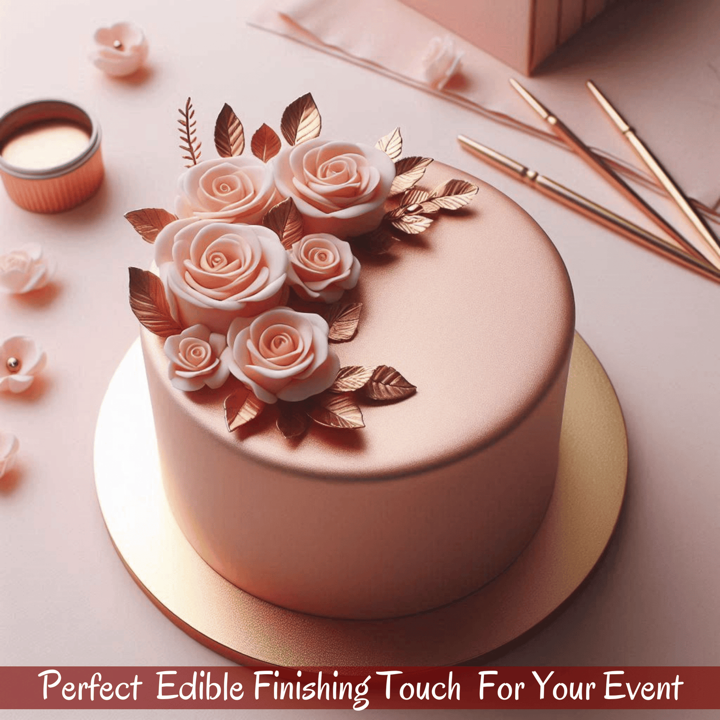 Confect Rose Gold Sugar Paste 250 Gms