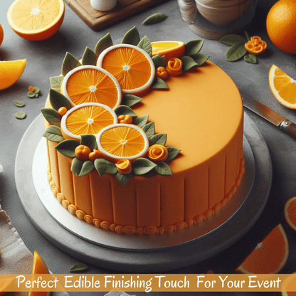 Confect Fluorescent Orange Paste | Edible Fondant Chefs Choice for Cake Decorating - 1 KG