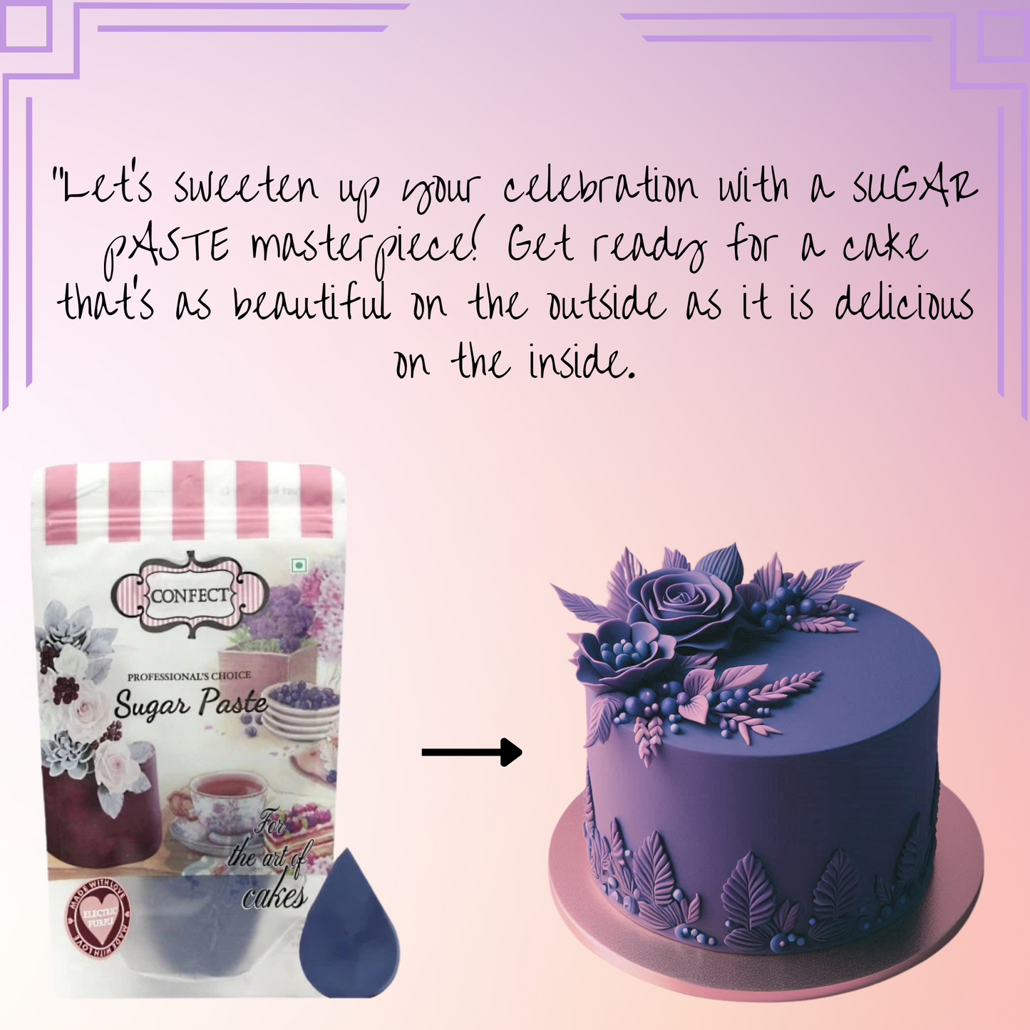 Electric Purple Fondant | Edible Sugarpaste 1 Kg