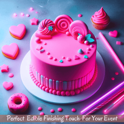 Confect Neon Pink Sugar Paste | Edible Fondant Chefs Choice for Cake Decorating - 1 KG (Con-48 1kg)