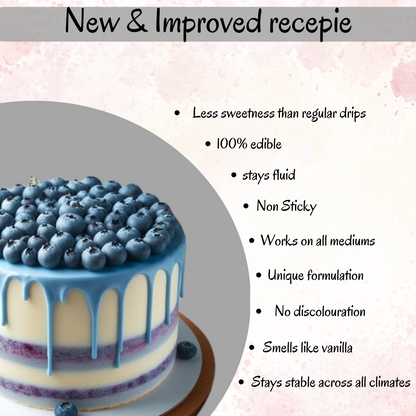 Poppy Blue | Edible Drips 110 Gms