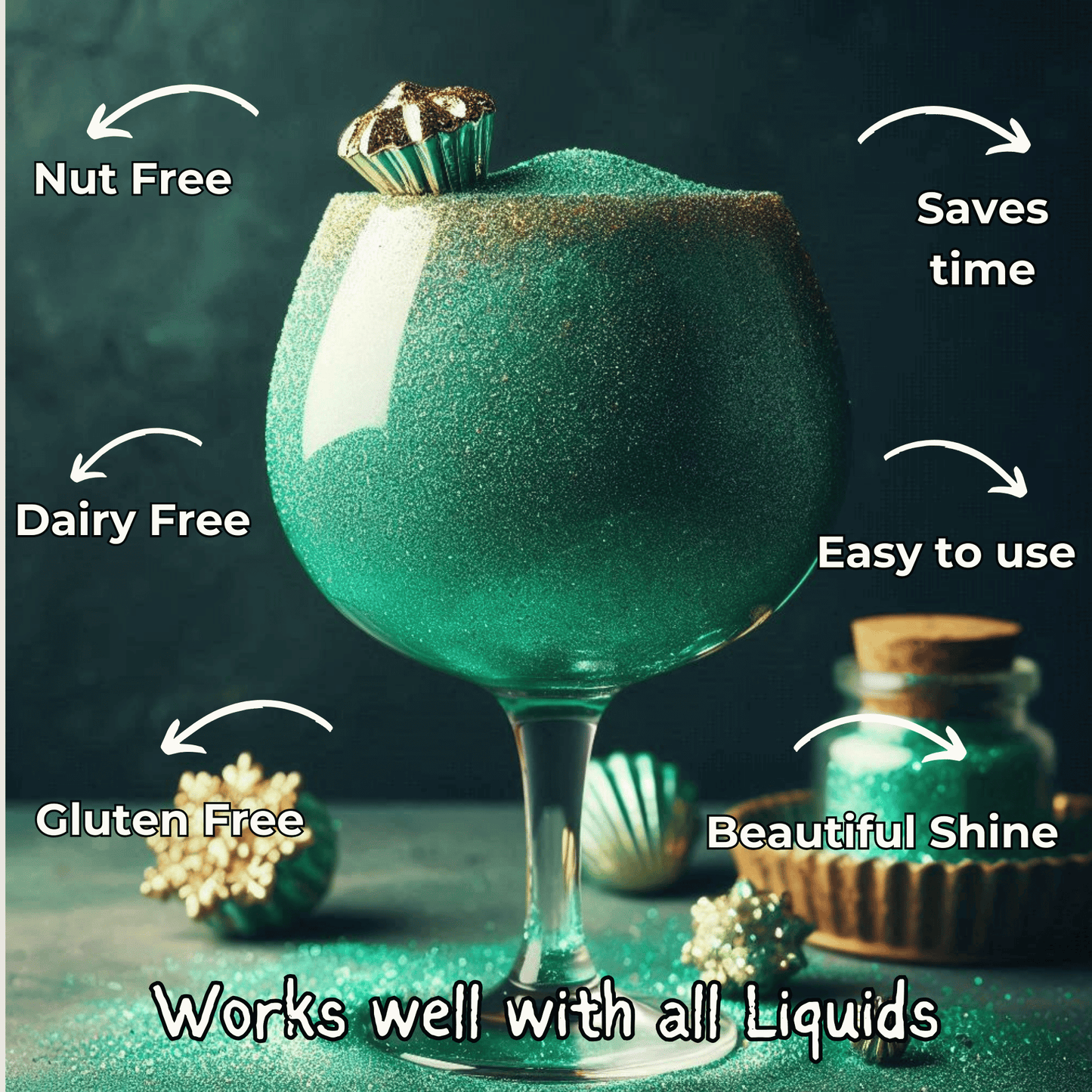 Agave Green | Edible Luster Dust 5 Gms