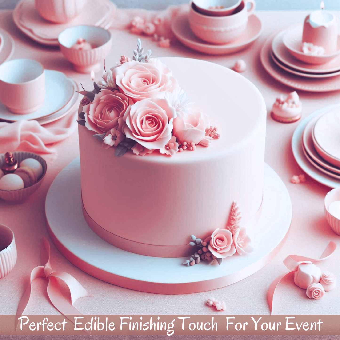 Confect Blush Pink - Pastel Sugar Paste | Edible Fondant Chefs Choice for Cake Decorating - 1 KG (Con-632 1kg)