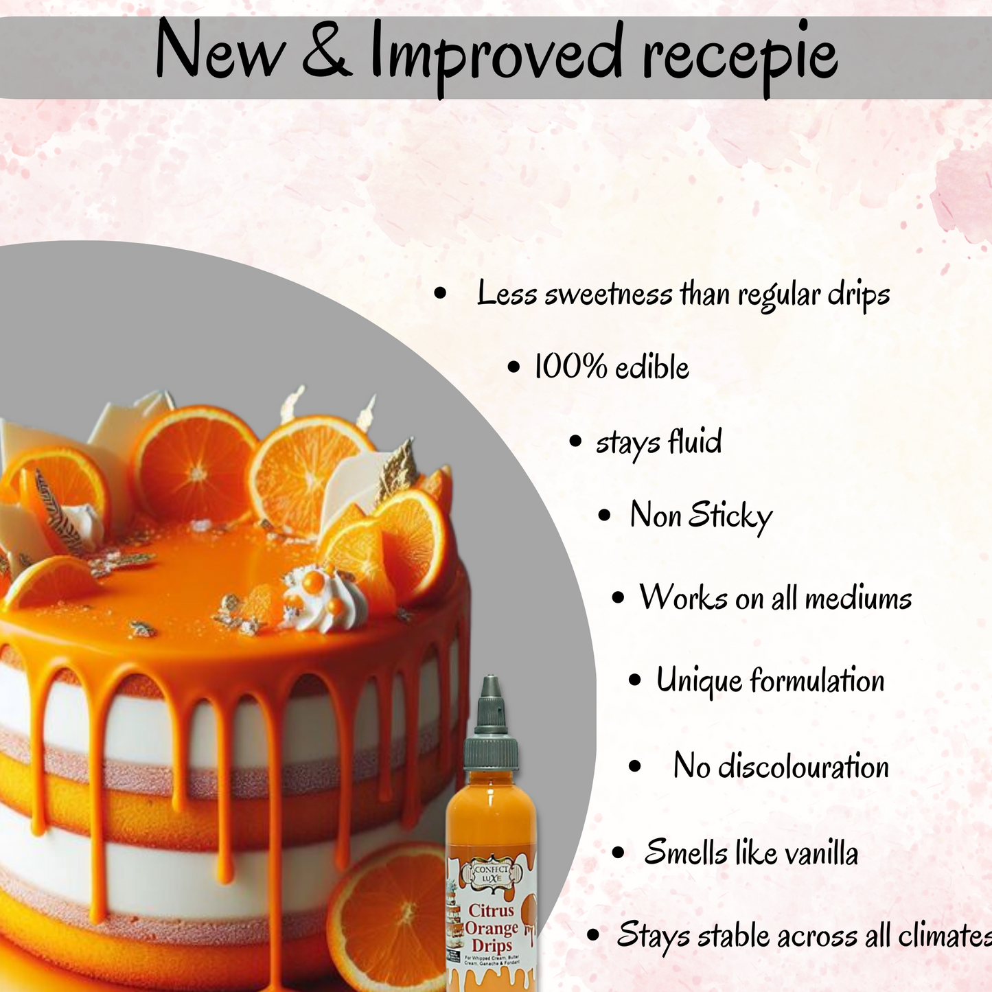 Citrus Orange | Edible Drips 110 Gms