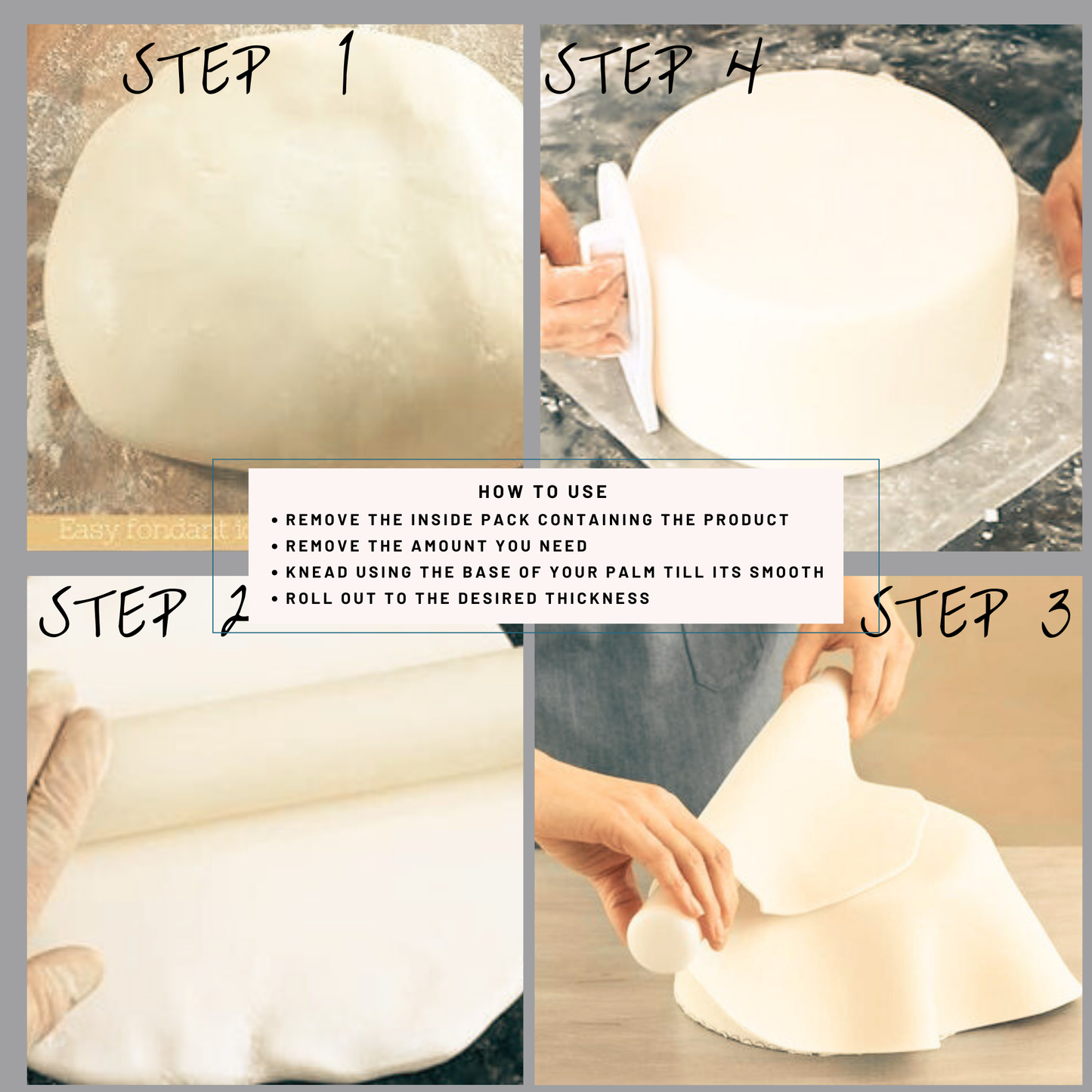 Ivory Fondant | Edible Sugarpaste 1 Kg