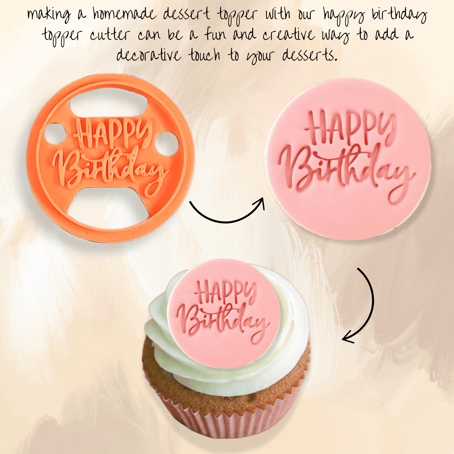 Celebration Stencils Toppers Cutters | Celebration Topper Cutter (Happy Birthday 01)