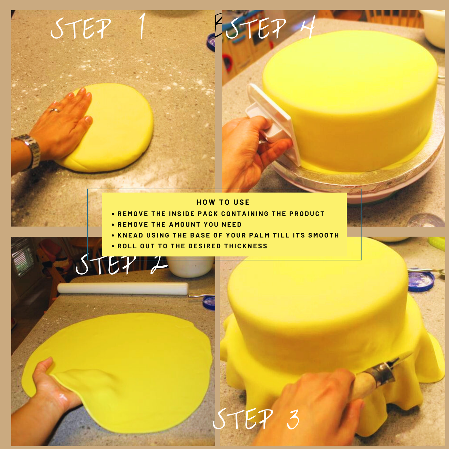 Sunshine Yellow Fondant | Edible Sugarpaste 1 Kg