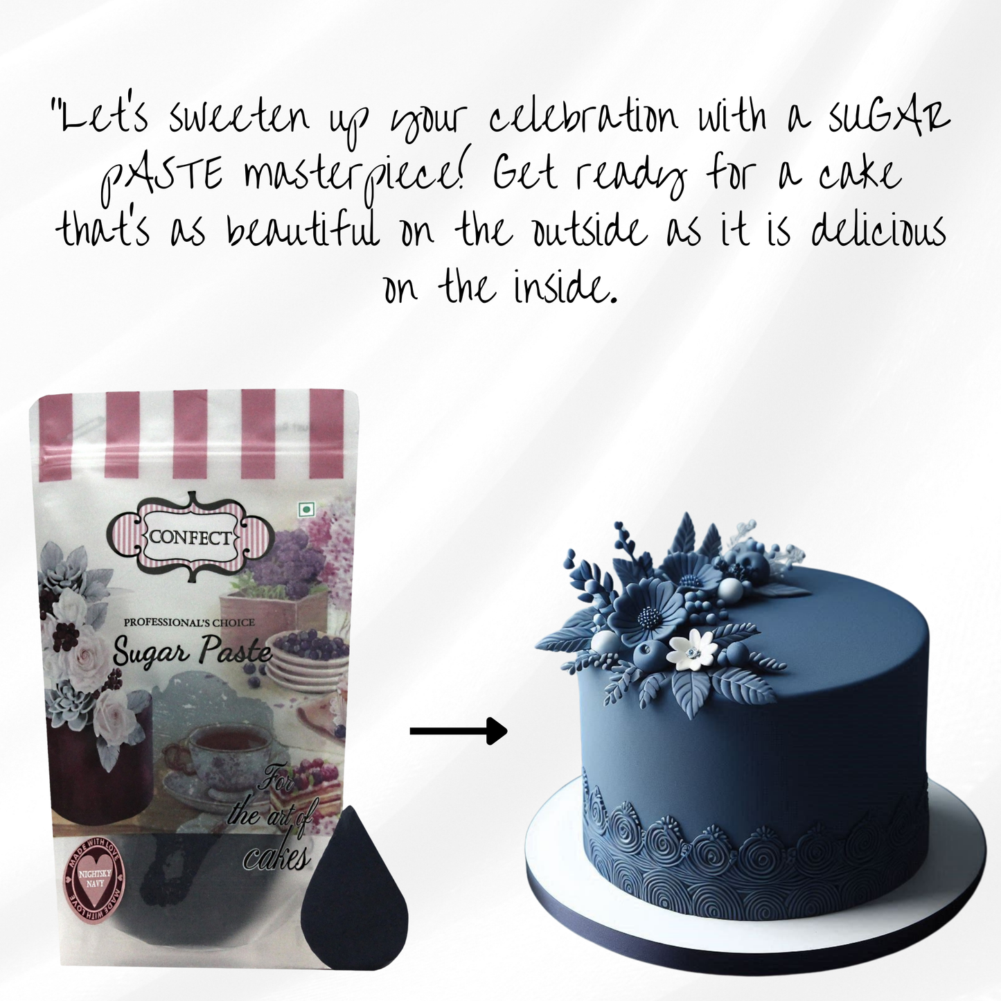 Night sky Navy Fondant | Edible Sugarpaste 1 Kg