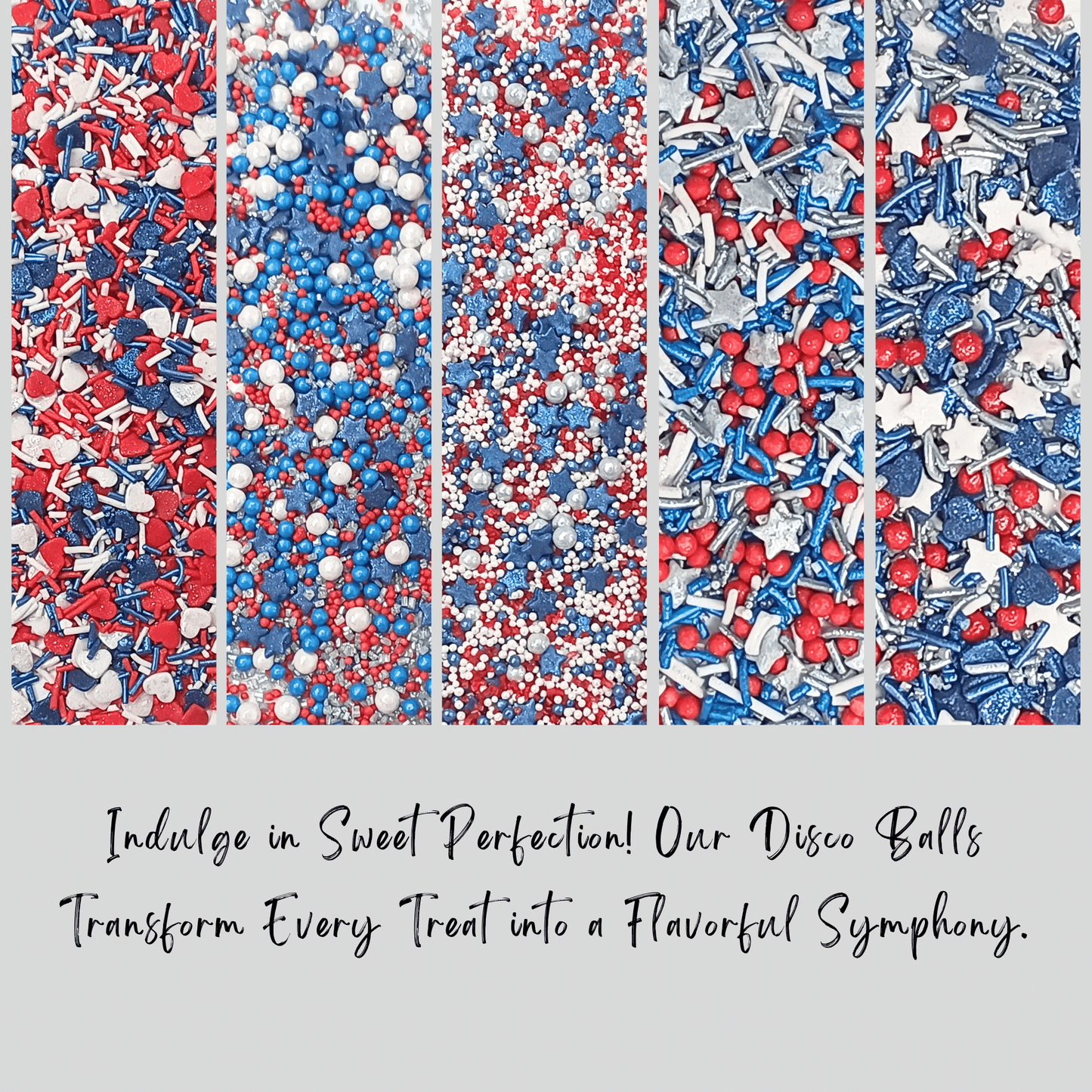 Mix Heart & Star Patriotic Sprinkles