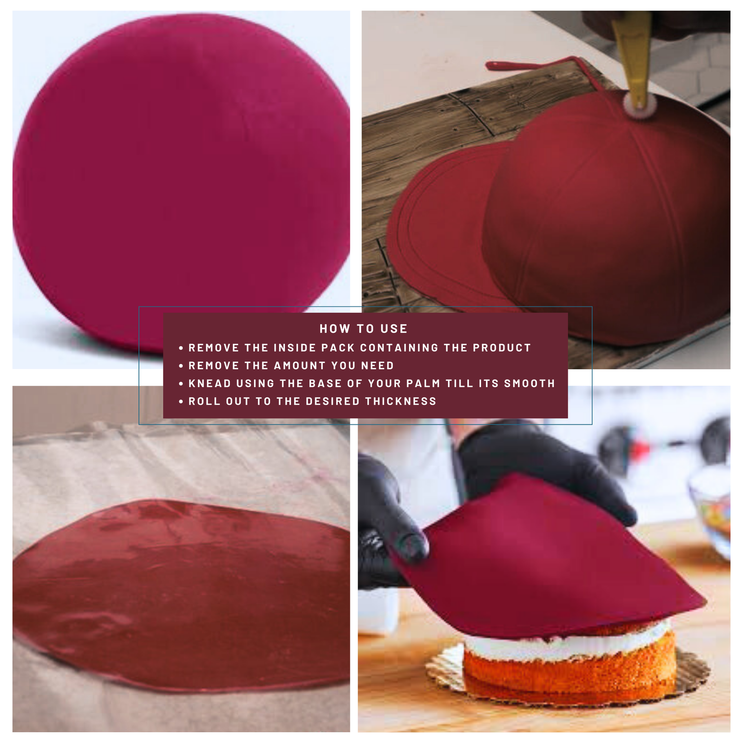 Magenta Fondant | Edible Sugarpaste 1 Kg