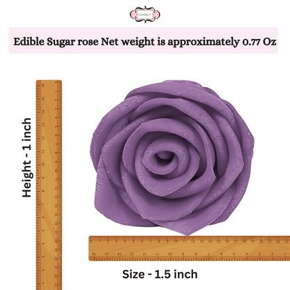 True Purple | Edible Sugar Roses Topper