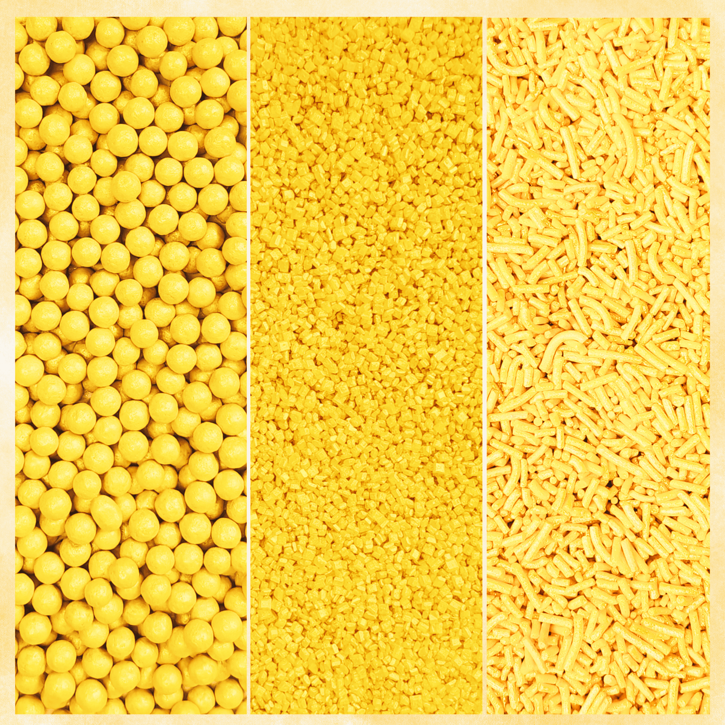 Confect Sprinkles for Cakes & Cupcakes Decoration | USP-25(Yellow)