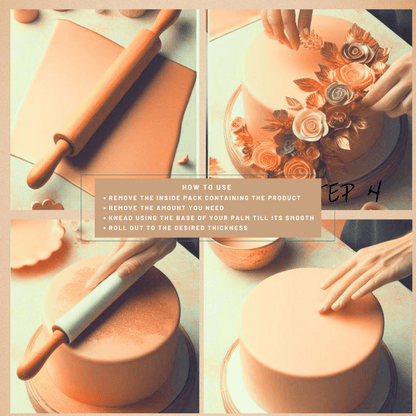 Confect Rose Gold Sugar Paste 900 Gms