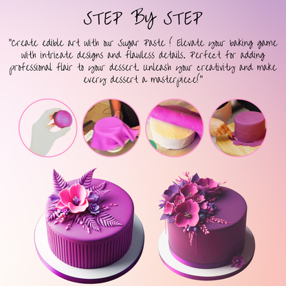 Fuchsia Pink Fondant | Edible Sugarpaste 1 Kg