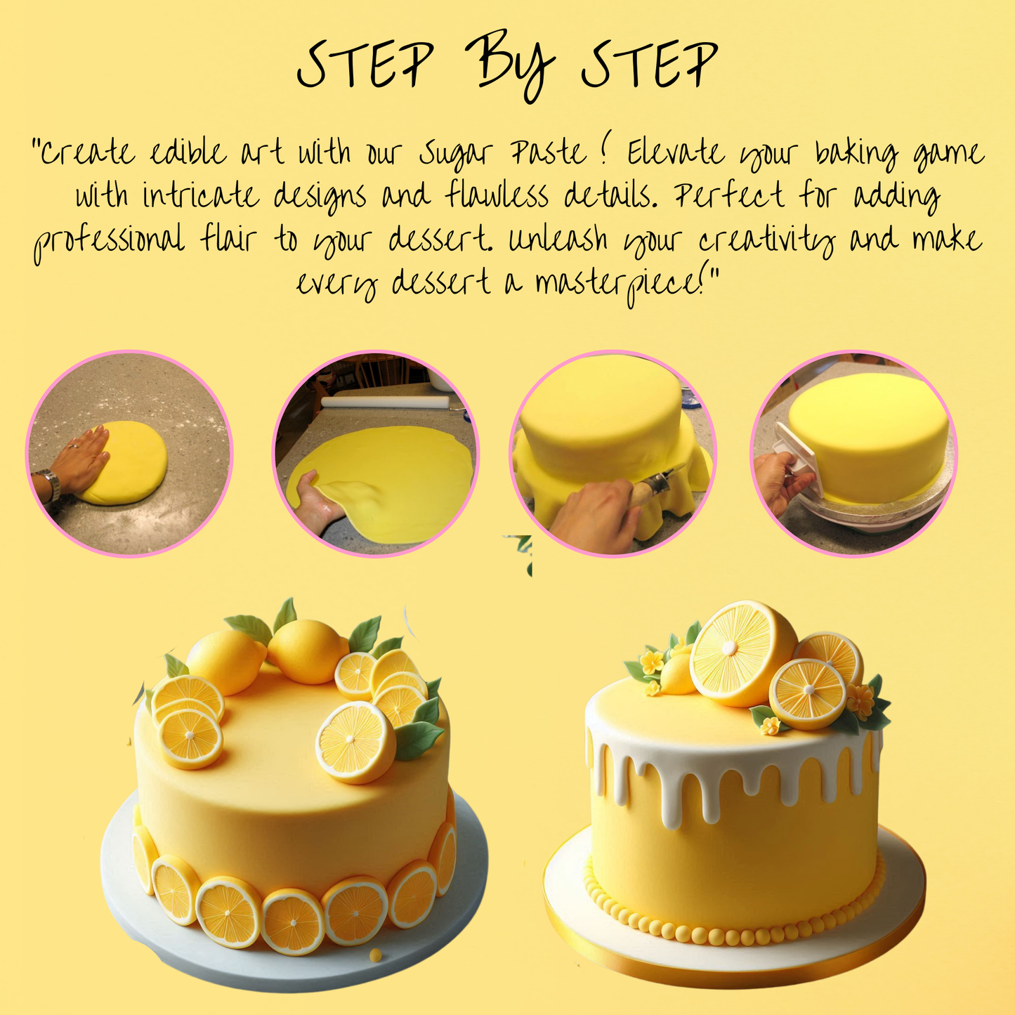 Lemon Yellow Fondant | Edible Sugarpaste 1 Kg