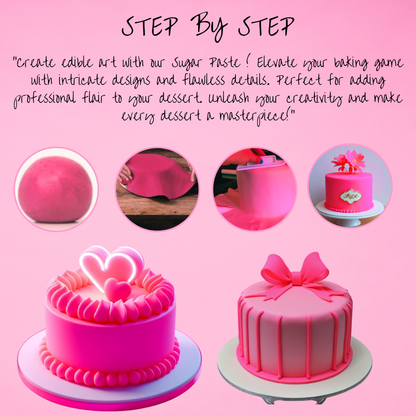 Neon Pink Fondant | Edible Sugarpaste 1 Kg