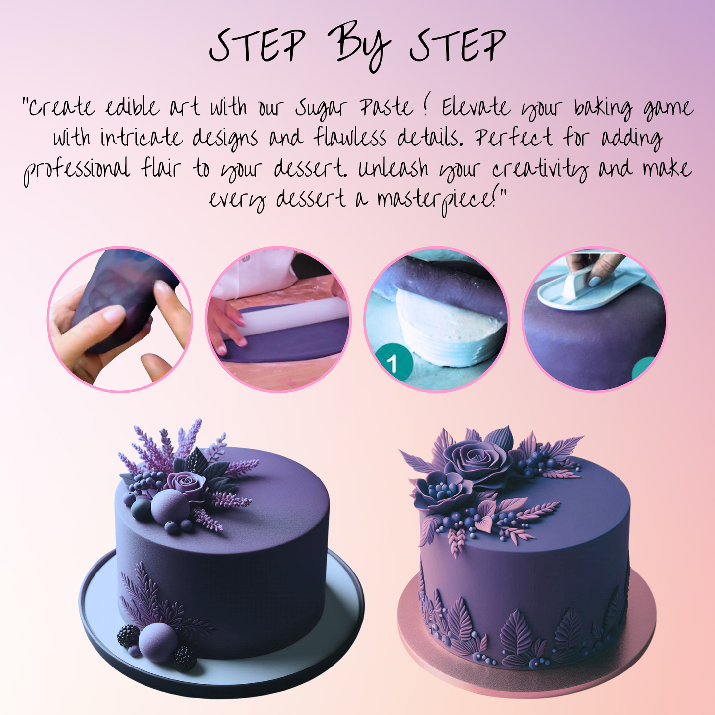 Electric Purple Fondant | Edible Sugarpaste 1 Kg