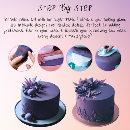 Electric Purple Fondant | Edible Sugarpaste 1 Kg