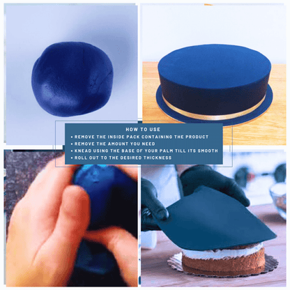 Confect Nightsky Navy Sugarpaste 250 Gms