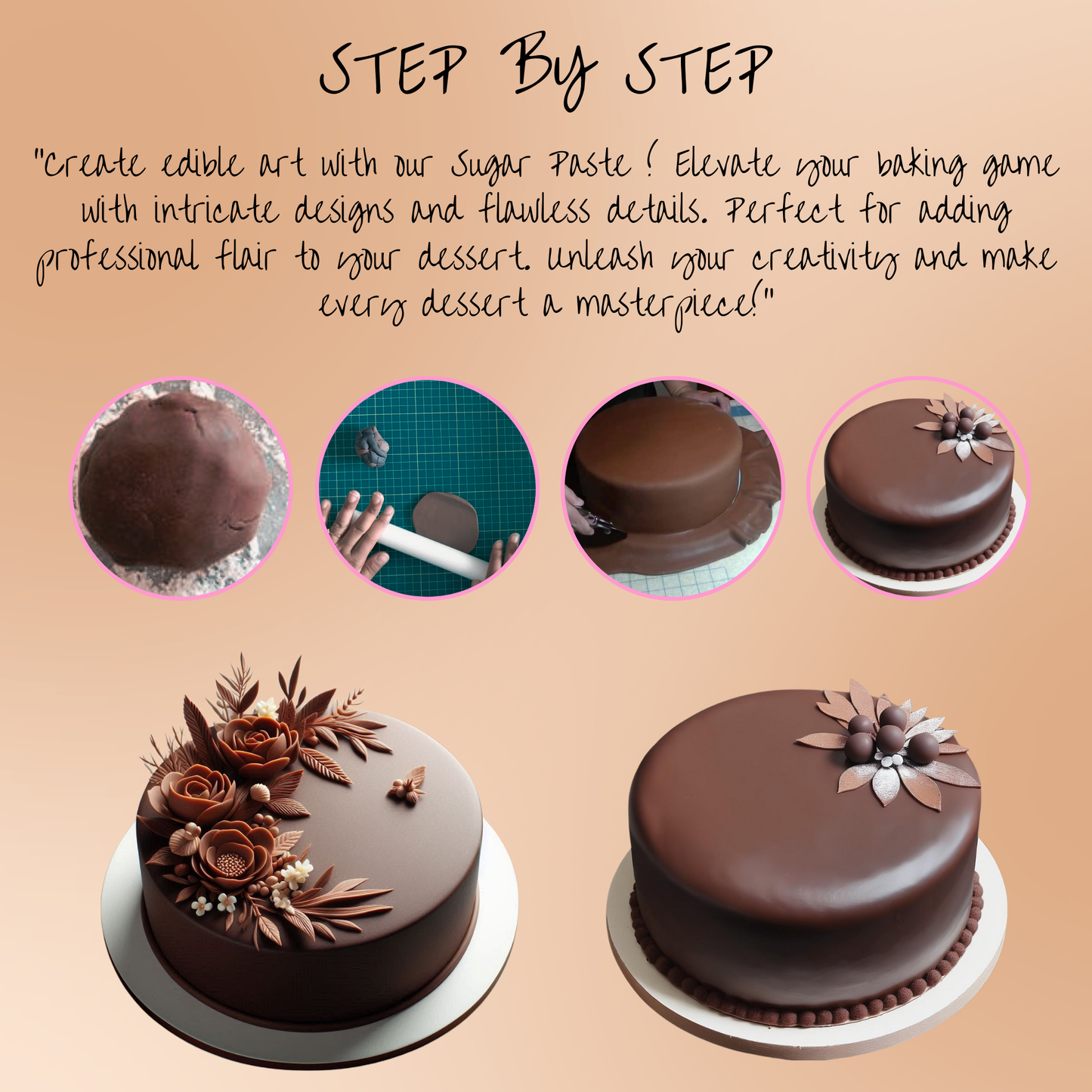 Chocolate Brown Fondant | Edible Sugarpaste 250 Gm