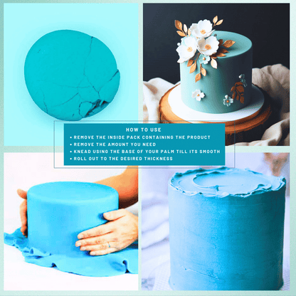 Confect Teal Sugarpaste 250 Gms