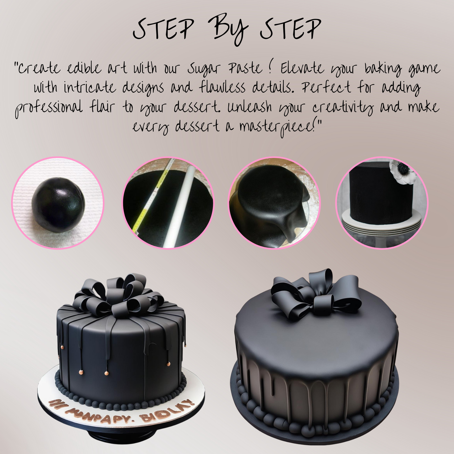 Black Fondant | Edible Sugarpaste 1 Kg