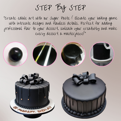 Black Fondant | Edible Sugarpaste 1 Kg