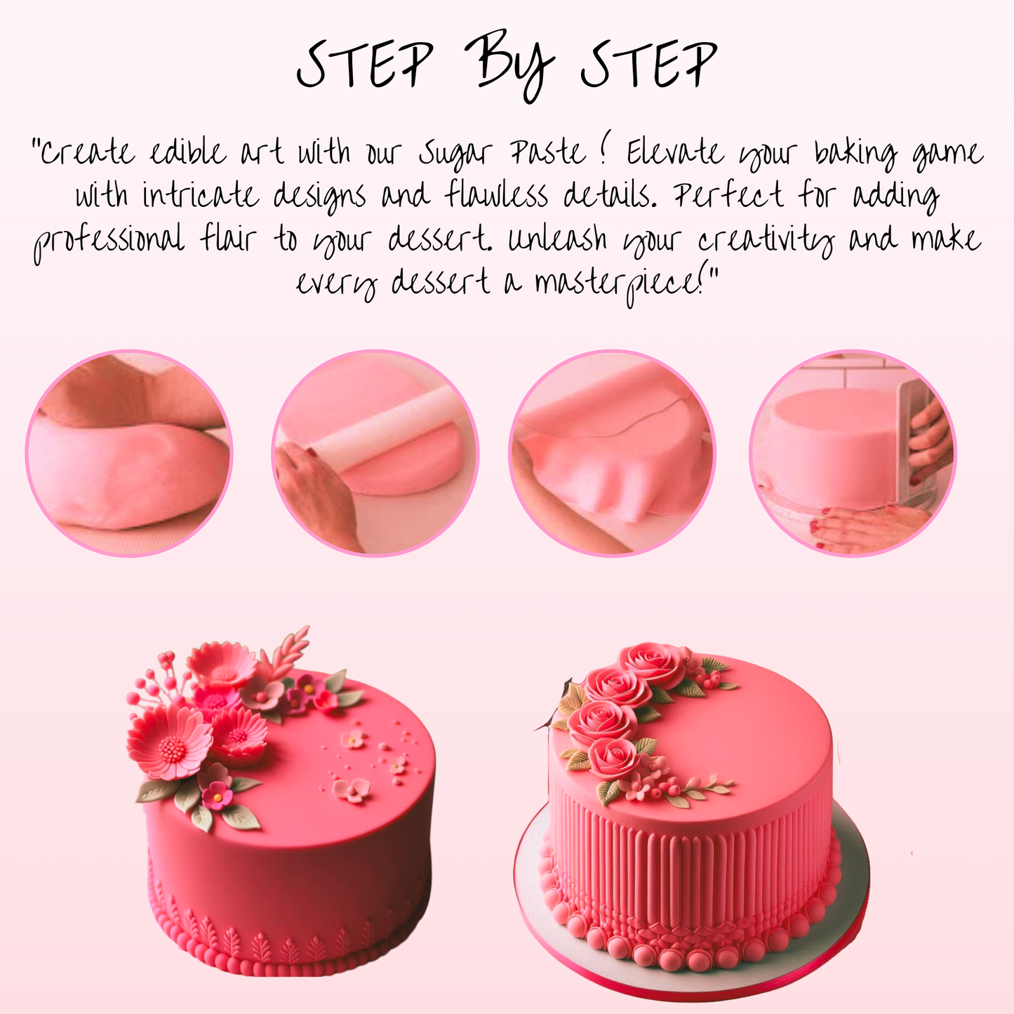 Melon Pink Fondant | Edible Sugarpaste 250 Gm