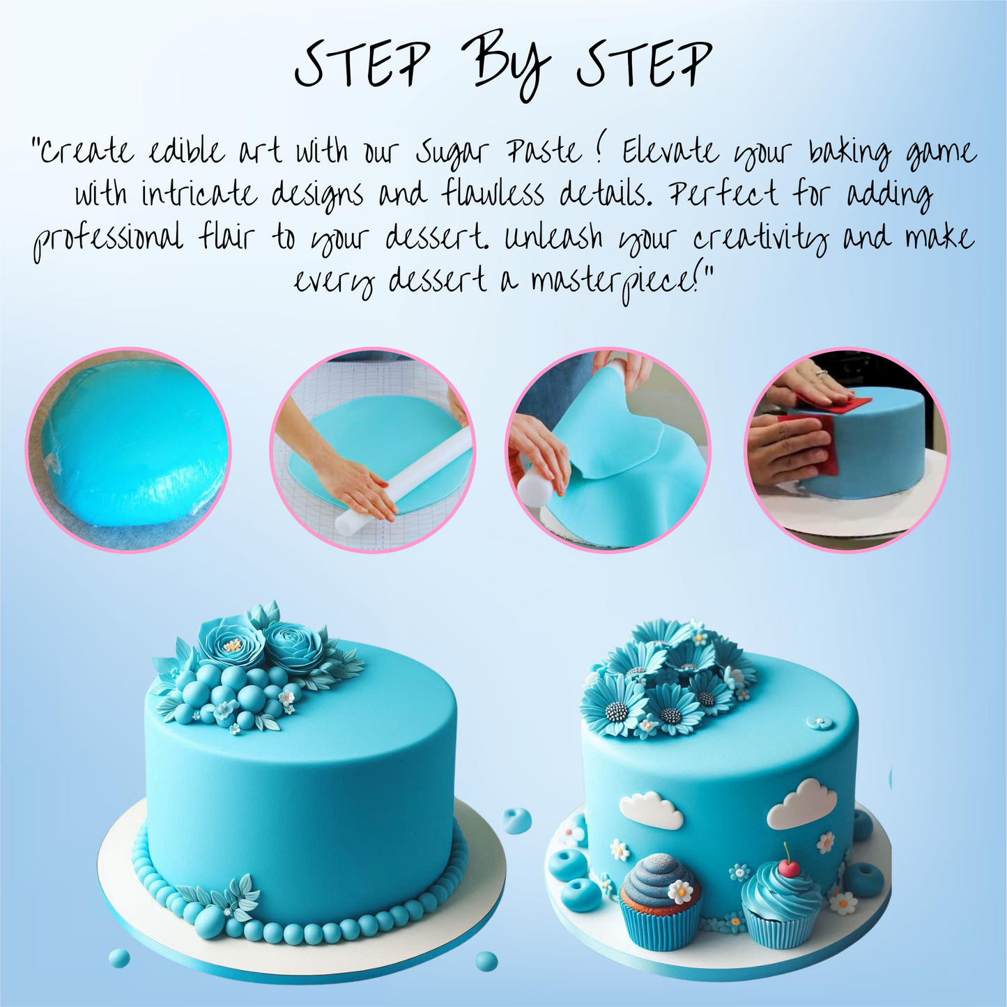 Confect Superhero Blue Sugarpaste 250 Gms