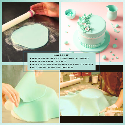 Mint Green Fondant | Edible Sugarpaste 1 Kg