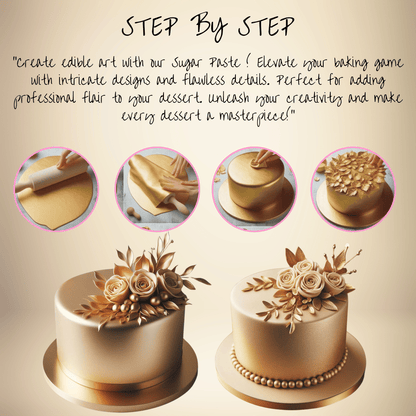 Champagne Gold | Edible Sugar Paste 900 Gm